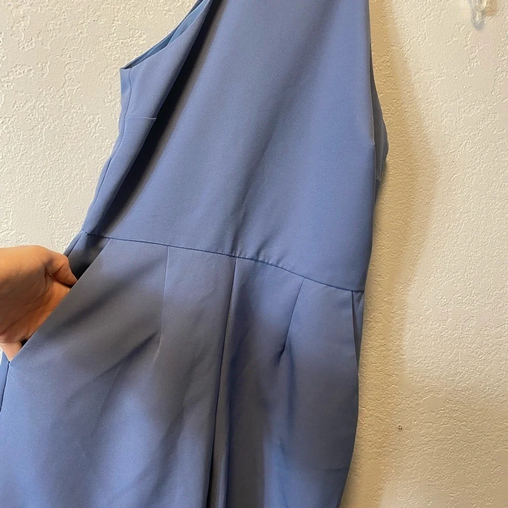 asos womens romper blue sz 4